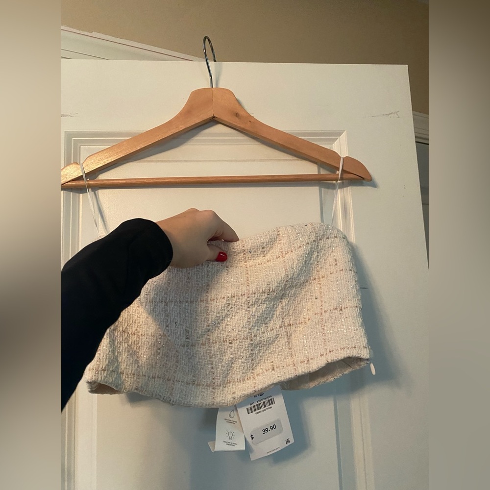 Zara Strapless Crop Top